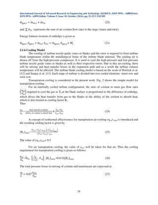 Thermal analysis of a gas turbine cycle for a turbojet engine | PDF