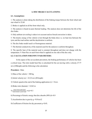 Thermal analysis of brake disc 2015 | PDF