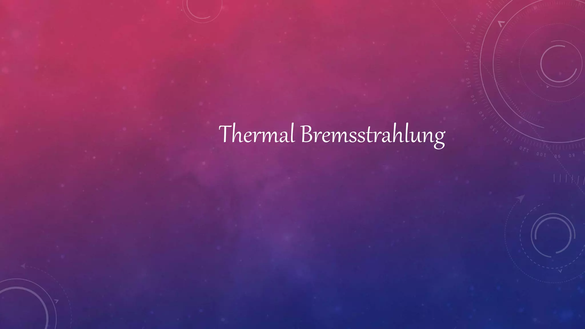 Thermal Bremsstrahlung