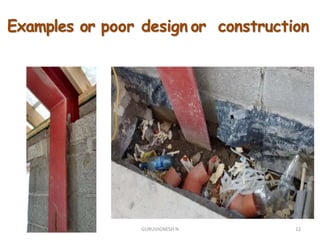 Examples or poor design or construction
12GURUVIGNESH N
 