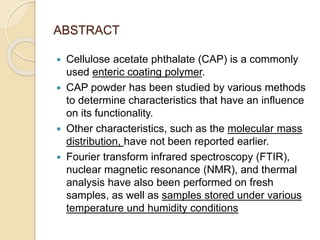 Cap Polymer Thermal charactrization of polymer | PPTX