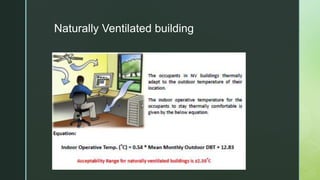 Thermal comfort in buildings | PPTX