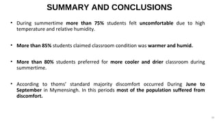 Thermal comfort in naturally ventilated classroom a study on Bangladesh ...