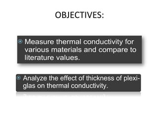 METHODS:	IEEE Standard 442-1981, "IEEE guide for soil thermal resistivity measurements", ISBN 0-7381-0794-8. See also soil thermal properties. [5][1]IEEE Standard 98-2002, "Standard for the Preparation of Test Procedures for the Thermal Evaluation of Solid Electrical Insulating Materials", ISBN 0-7381-3277-2[6][2]ASTM Standard D5334-08, "Standard Test Method for Determination of Thermal Conductivity of Soil and Soft Rock by Thermal Needle Probe Procedure" [3]ASTM Standard D5470-06, "Standard Test Method for Thermal Transmission Properties of Thermally Conductive Electrical Insulation Materials" [7]ASTM Standard E1225-04, "Standard Test Method for Thermal Conductivity of Solids by Means of the Guarded-Comparative-Longitudinal Heat Flow Technique" [8]ASTM Standard D5930-01, "Standard Test Method for Thermal Conductivity of Plastics by Means of a Transient Line-Source Technique" [9]ASTM Standard D2717-95, "Standard Test Method for Thermal Conductivity of Liquids" [10]ISO 22007-2:2008 "Plastics -- Determination of thermal conductivity and thermal diffusivity -- Part 2: Transient plane heat source (hot disc) method" [11]