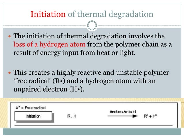 Thermal degradation of Polymers | PPTX