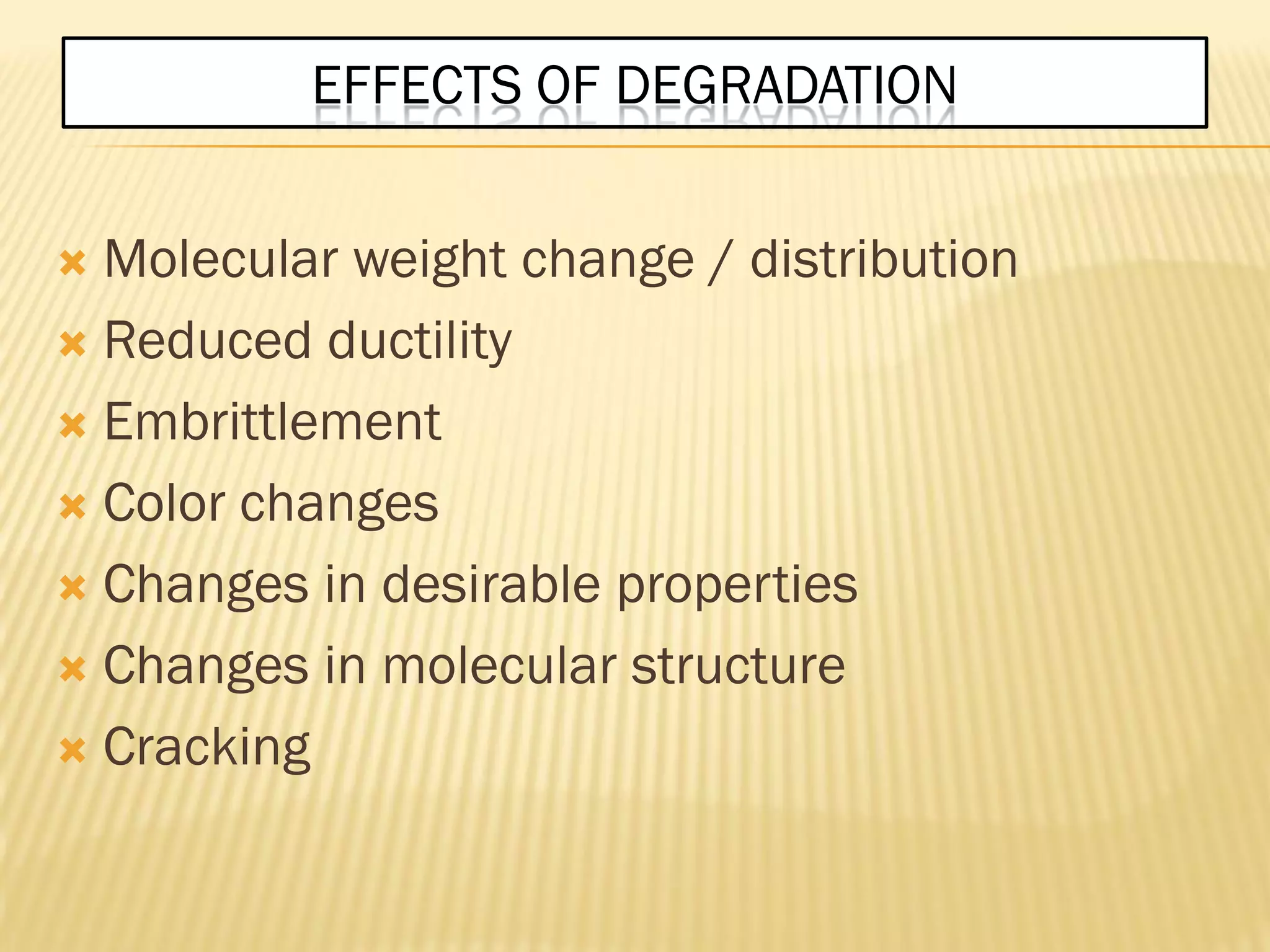 Thermal degradation ppt of polymers | PDF