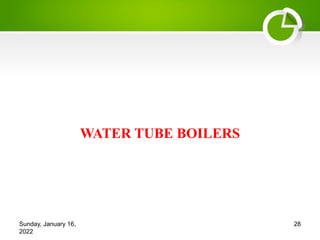 WATER TUBE BOILERS
Sunday, January 16,
2022
28
 