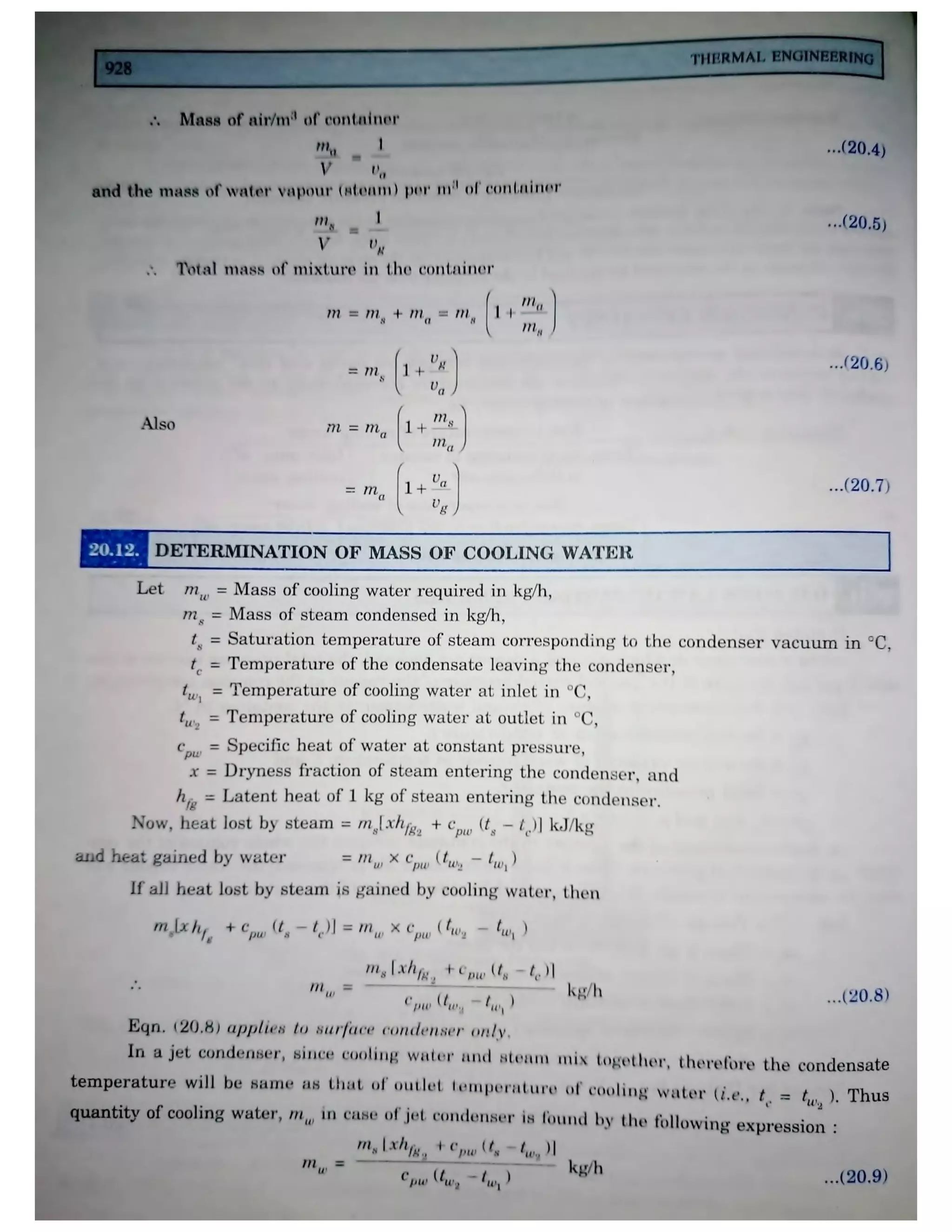Thermal engineering by rk rajput   chapter 20