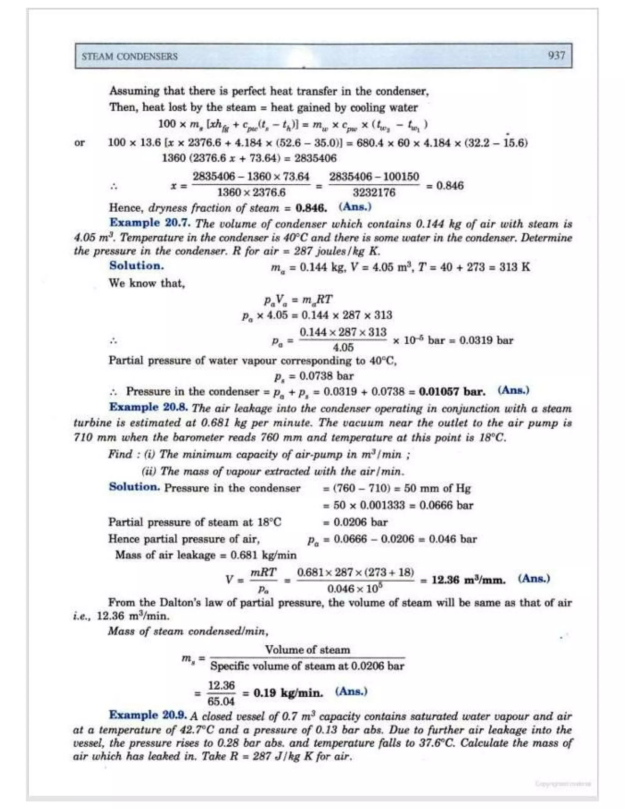 Thermal engineering by rk rajput   chapter 20