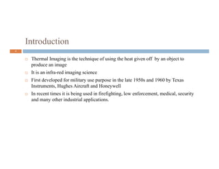 Thermal imaging and its applications | PDF