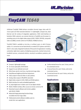 ULIRvision Thermal imaging core TC640 