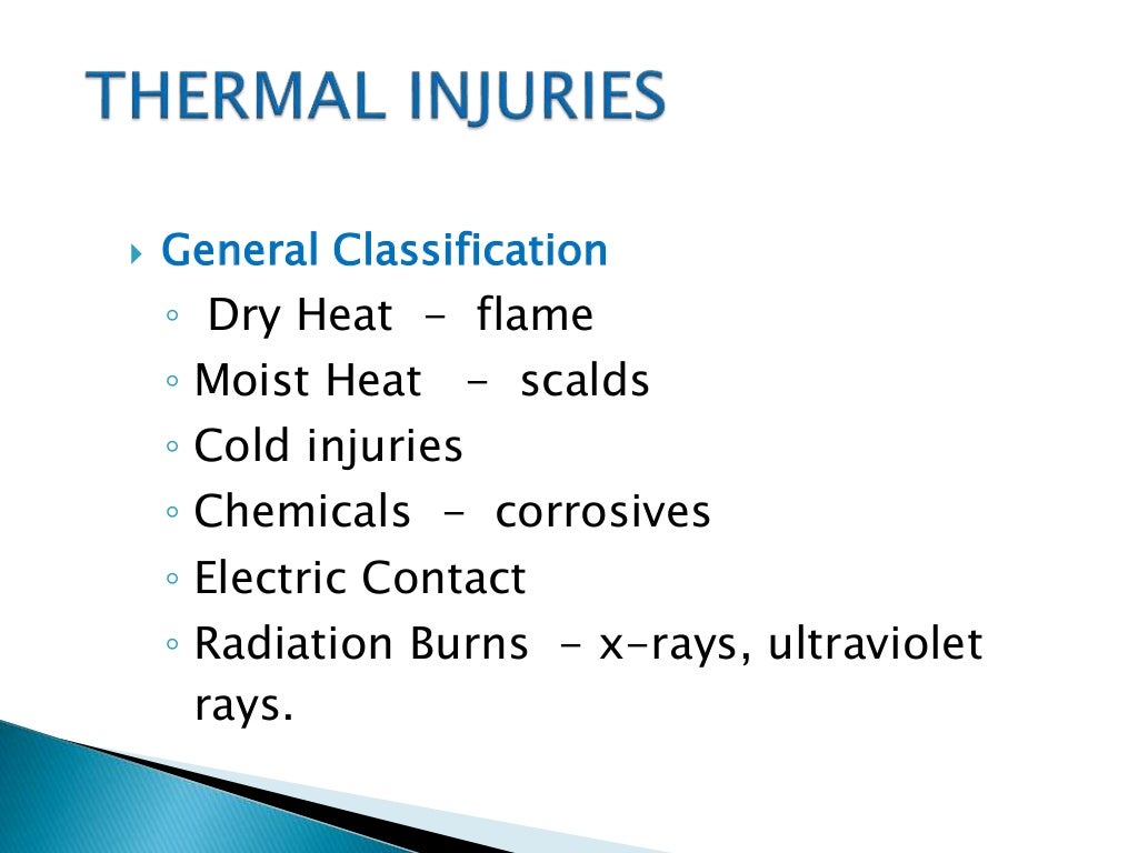 Thermal injury