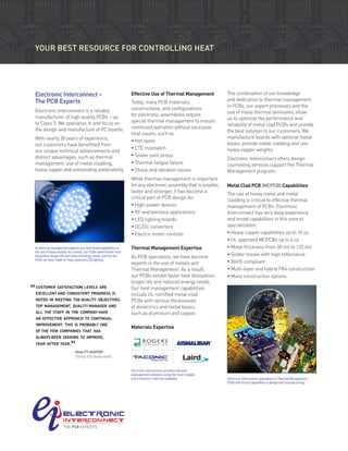 Thermal management for Printed Circuit Boards | PDF