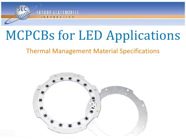 Thermal Management Mcpcbs For Led Applications - 