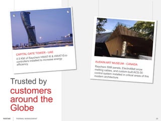 customers
around the
Globe
Trusted by
THERMAL MANAGEMENT 19PENTAIR
 