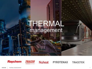 THERMAL
management
THERMAL MANAGEMENT 7PENTAIR
 