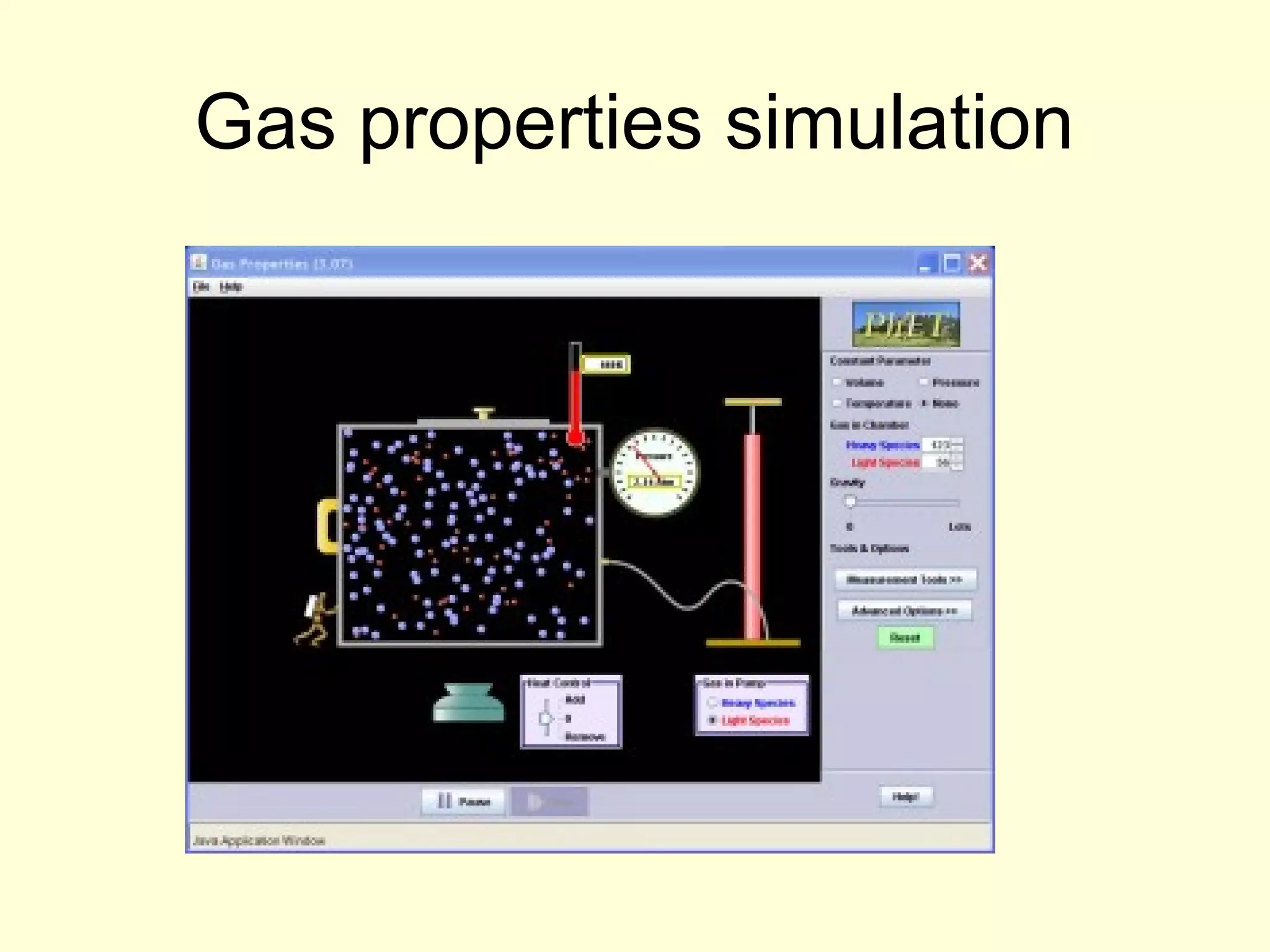 Gas properties simulation

 