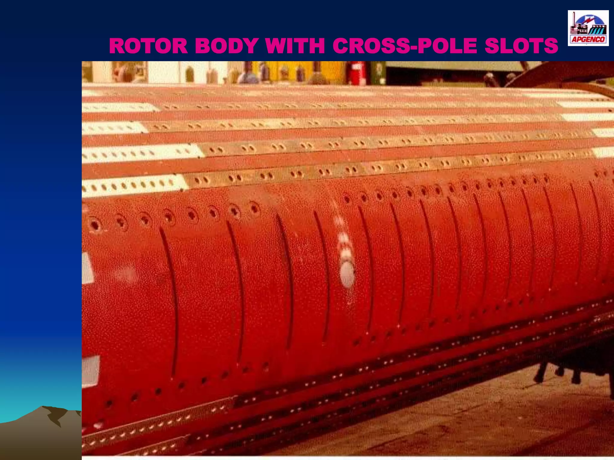 ROTOR BODY WITH CROSS-POLE SLOTS
 