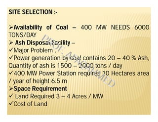 THERMAL POWER PLANT AND COAL HANDLING | PDF