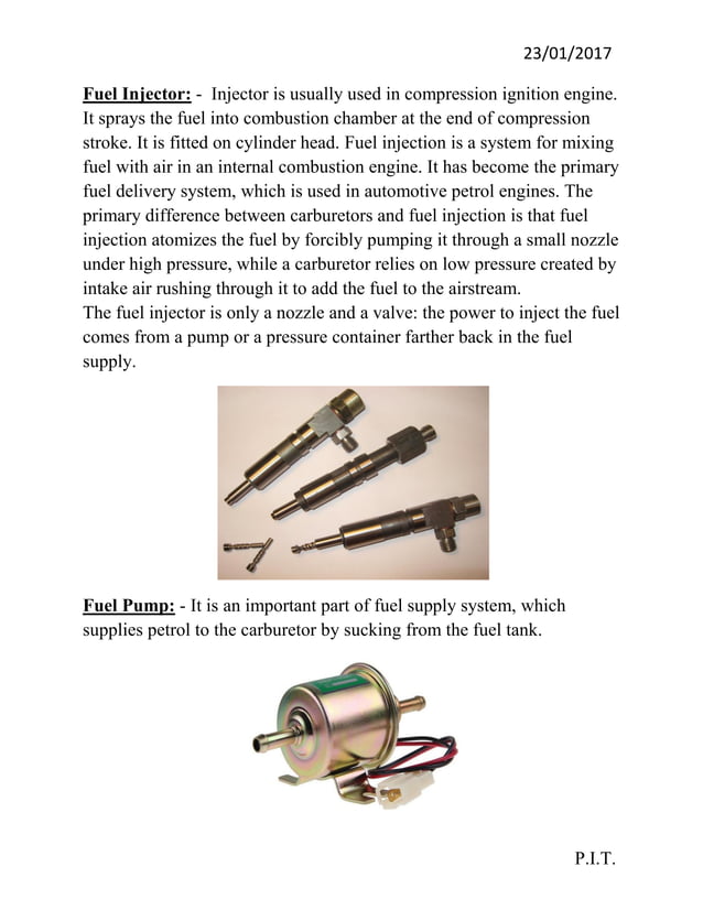 various parts of an i.c. engine pdf