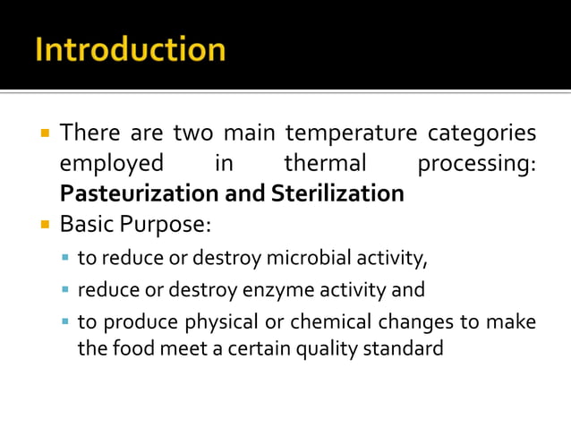 Thermal processing of food - batch and continuous-Dr KG/KCET | PPTX ...