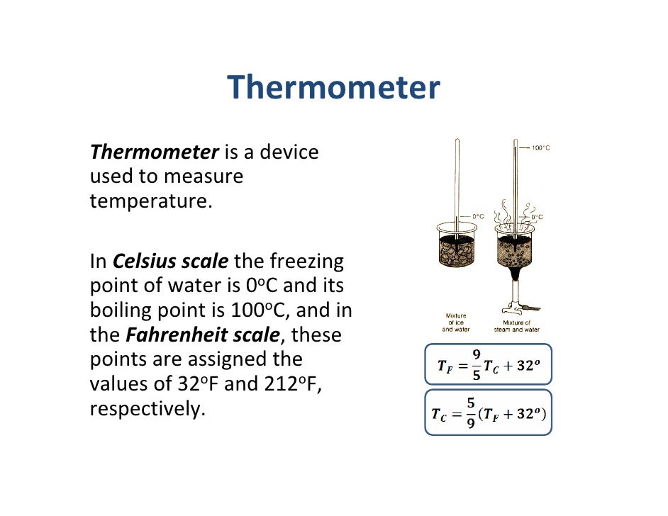 Thermal properties of matter