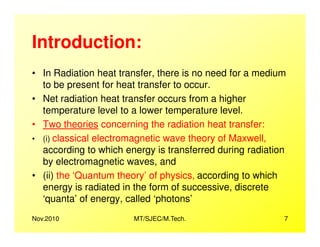 Radiation Medium Thermal Radiation-I - Basic properties and Laws | PDF