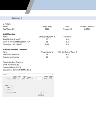Flixo Thermal Calculation For Unitized System.pdf Thermal simulation report | PDF