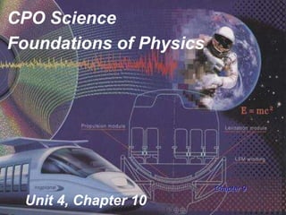 CPO Science Foundations of Physics Chapter 9 Unit 4, Chapter 10 