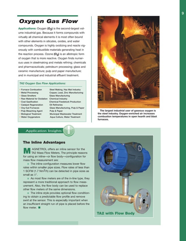 Thermal Dispersion Mass Flow Measurement