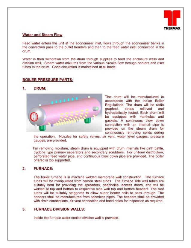 Thermax IR CFBC BOILER U BEAM TYPE PDF