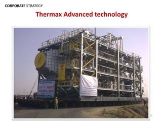 10
CORPORATE STRATEGY
Thermax Advanced technology
 