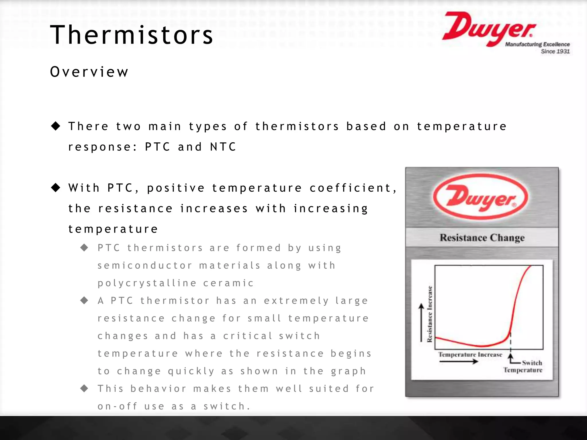 Thermistor Temperature Sensors | PPTX