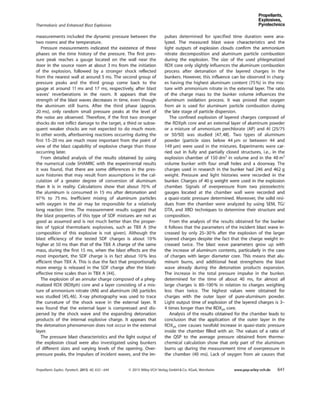THERMOBARIC AND ENHANCED BLAST EXPLOSIVES PROPERTIES AND TESTING METHODS