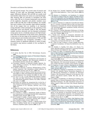 THERMOBARIC AND ENHANCED BLAST EXPLOSIVES PROPERTIES AND TESTING METHODS