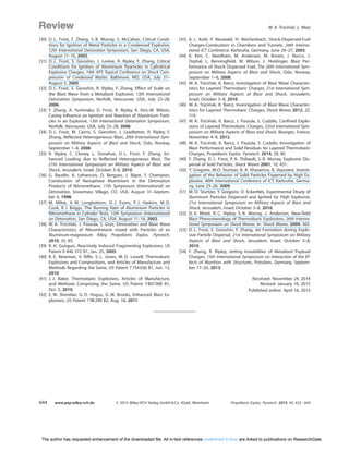 THERMOBARIC AND ENHANCED BLAST EXPLOSIVES PROPERTIES AND TESTING METHODS