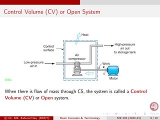 Basics of thermodynamics: system, work and heat | PDF