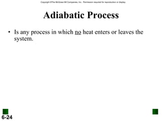 Adiabatic Process Is any process in which  no  heat enters or leaves the system. 