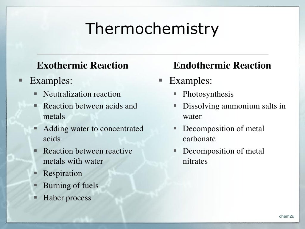 Thermochemistry