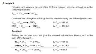 Thermochemistry