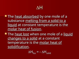 Comprehensive Thermochemistry: Energy Flow, Heat Transfer, and Enthalpy ...
