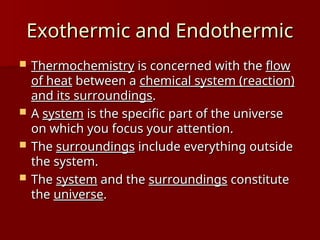 Comprehensive Thermochemistry: Energy Flow, Heat Transfer, and Enthalpy ...