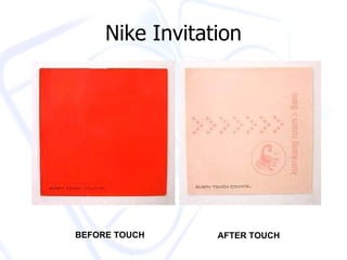 Nike Invitation BEFORE TOUCH AFTER TOUCH 