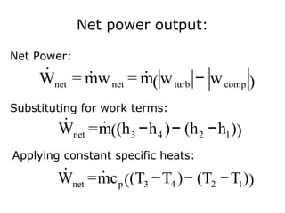 Worknet Equation Thermodynamic cycles4.ppt
