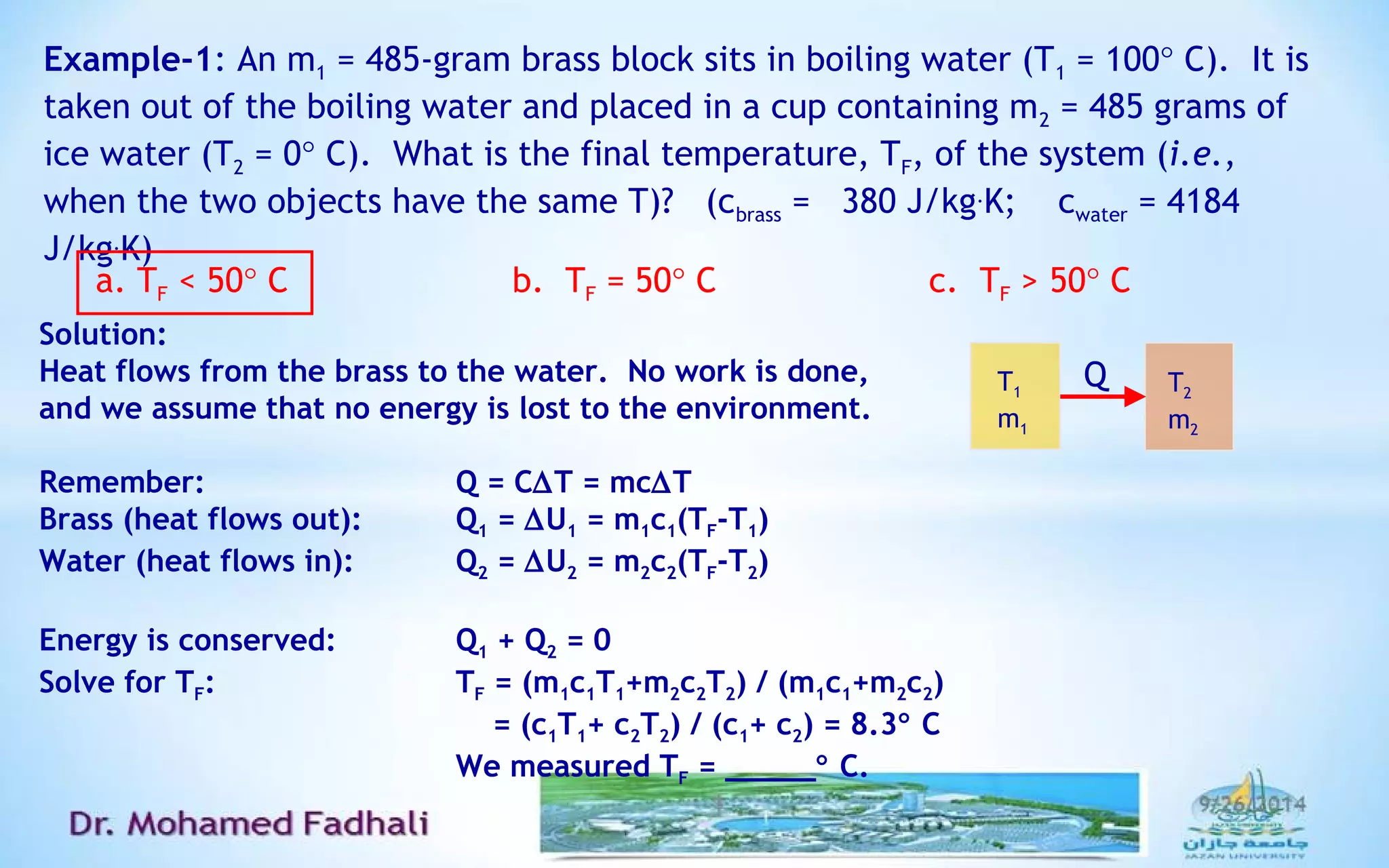 Thermodynamic, examples a | PPT