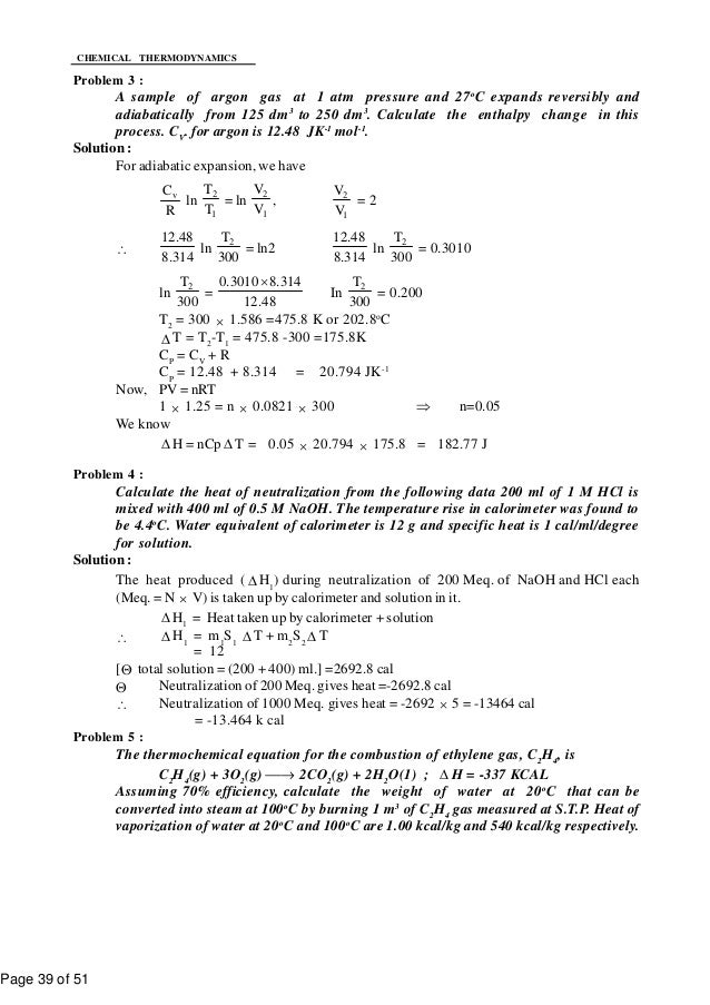 Thermodynamics Notes