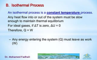 Isothermal Process Constant Temperture Process Thermodynamics, part 3.ppt