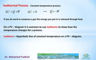 Isothermal Process Constant Temperture Process Thermodynamics, part 3.ppt