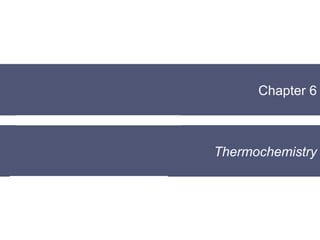 Chapter 6
Thermochemistry
 