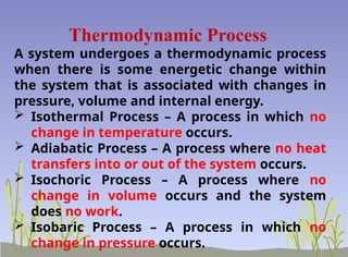Laws of thermodynamics - Isothermal and Adiabatic Process pptx | PPTX